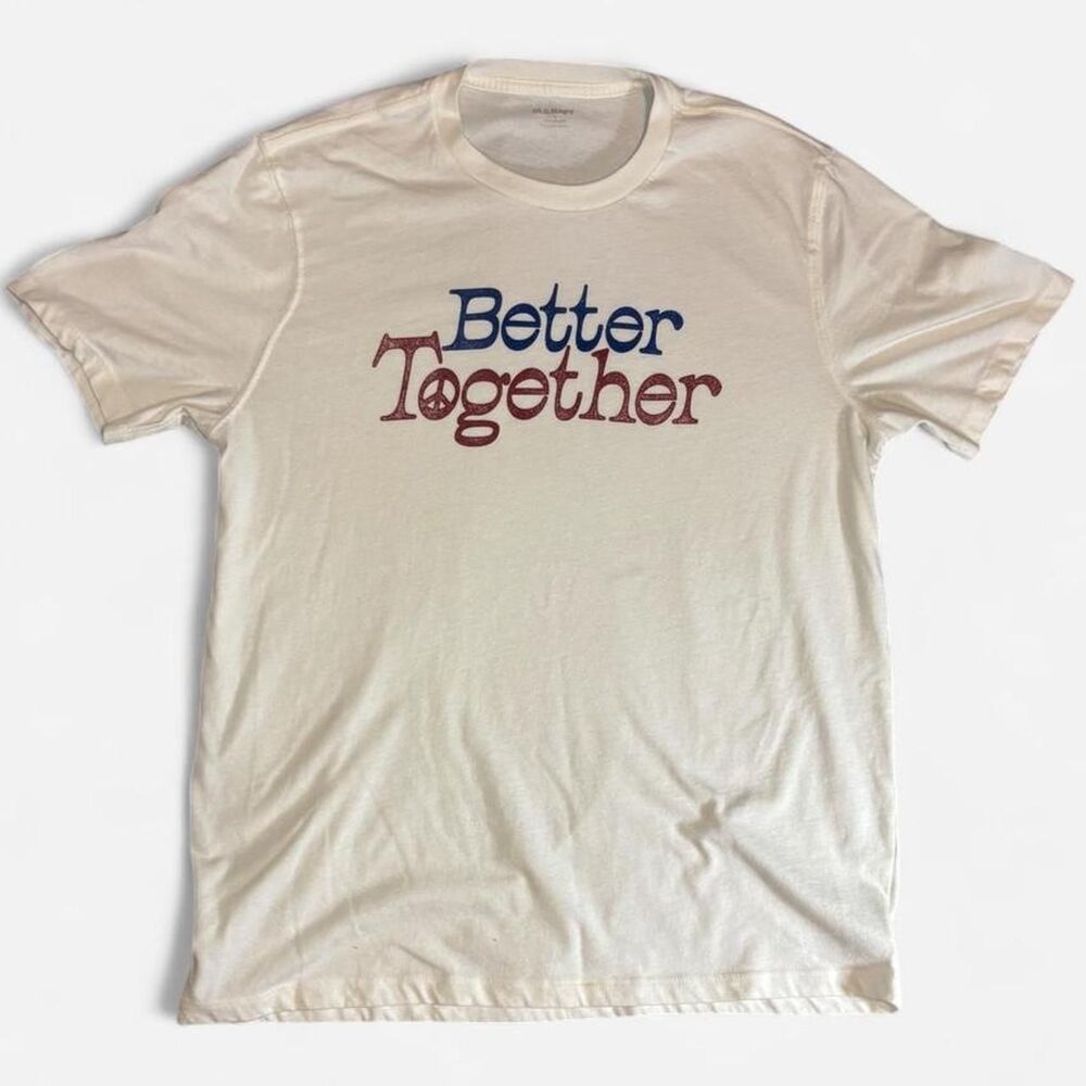 Old-navy Men's White and Cream T-shirt